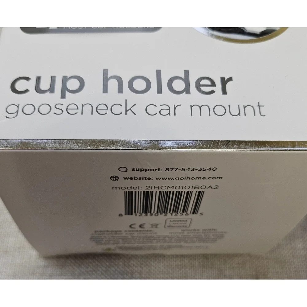 iHome Auto Cup Holder Gooseneck Car‎ Mount & Air Vent Clip Mount Universal Fit